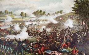 Lithograph of the First Battle of Bull Run